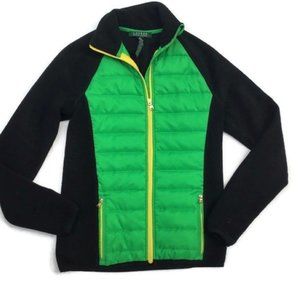 Lauren Ralph Lauren Quilted Fleece Zip Up Jacket
